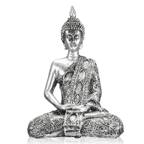 Exquisite 17cm Buddha Figure Thailand Feng Shui Sculpture Buddhism Statue Budda Happiness Ornaments for Home Decor Crafts Gifts